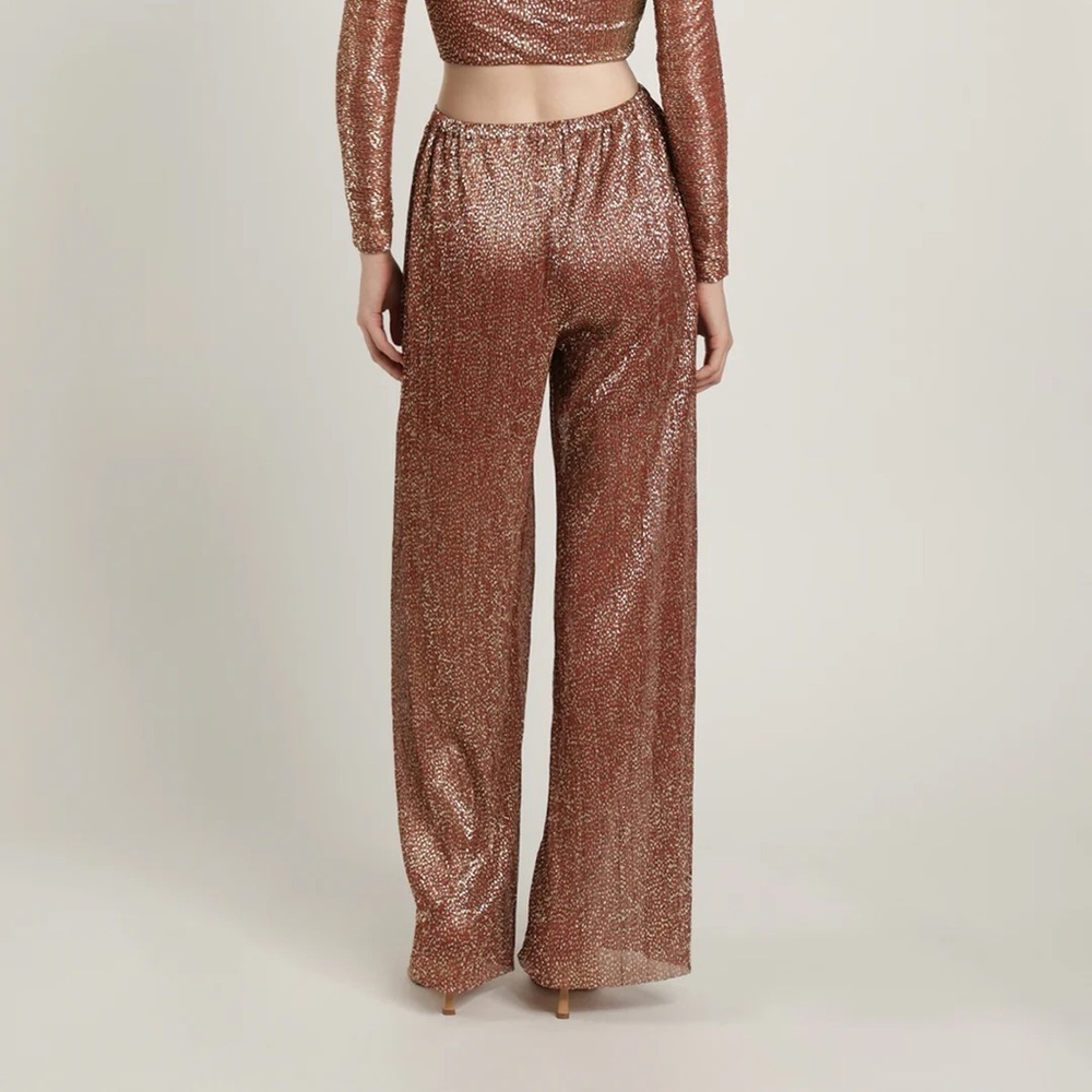 Sabina Musayev Shane Pants in Rust NWT - image 3